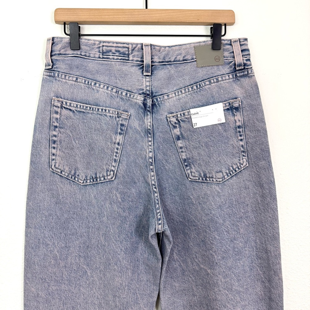 NEW AG Clove Relaxed Vintage Straight Jeans Moonwash Illusion Size 27 - Picture 9 of 12